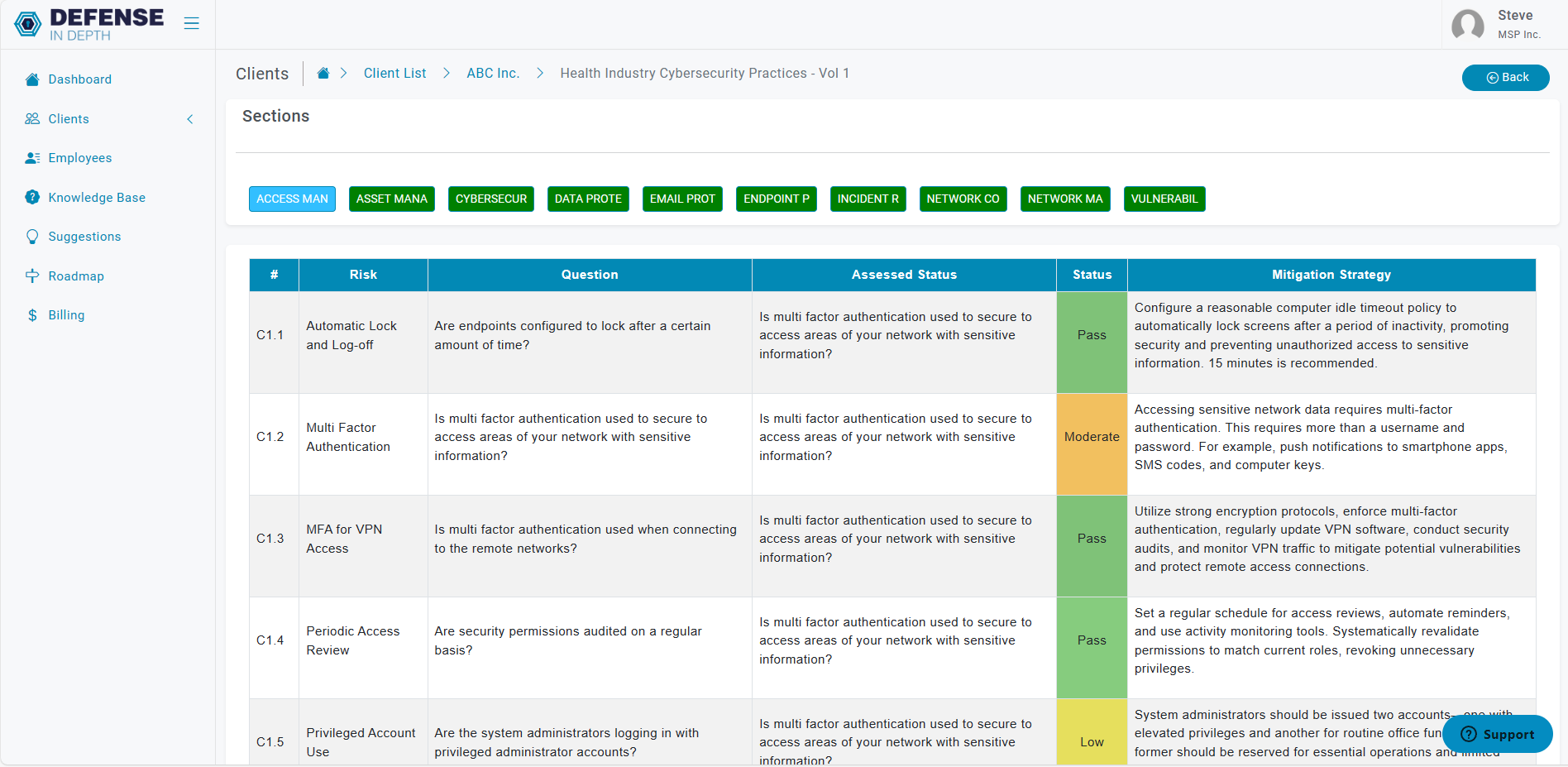 screenshot of Defense In Depth